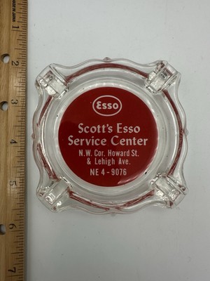 Scott s Esso Service Center Ashtray Howard And Lehigh Streets