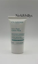 NEW Clarins Cryo-Flash Cream-Mask Travel Size 15ml/0.5oz SEALED Free Ship AUTHNT