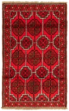 Traditional Vintage Hand-Knotted Oriental Carpet 3'5" x 5'8" Wool Area Rug