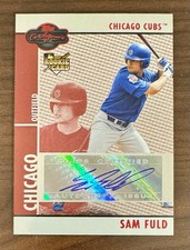 2008 Topps Co-Signers Rookie Autograph Sam Fuld #104 Silver Red /500 - Cubs