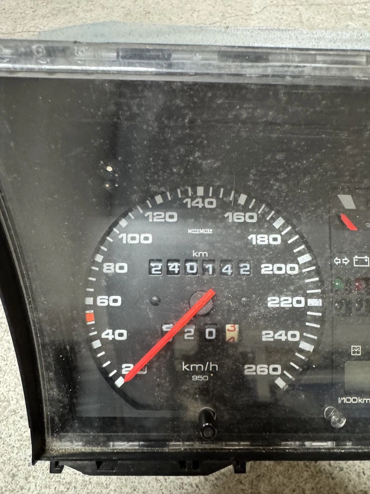 VW GOLF 2 16 V Tacho MFA Alte ZE 191 919 033 DH 260 Km Kombiinstrument - Bild 3 von 4