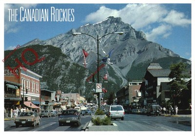 Ansichtskarte: Die kanadischen Rocky Mountains, Banff Avenue, Cascade Mountain
