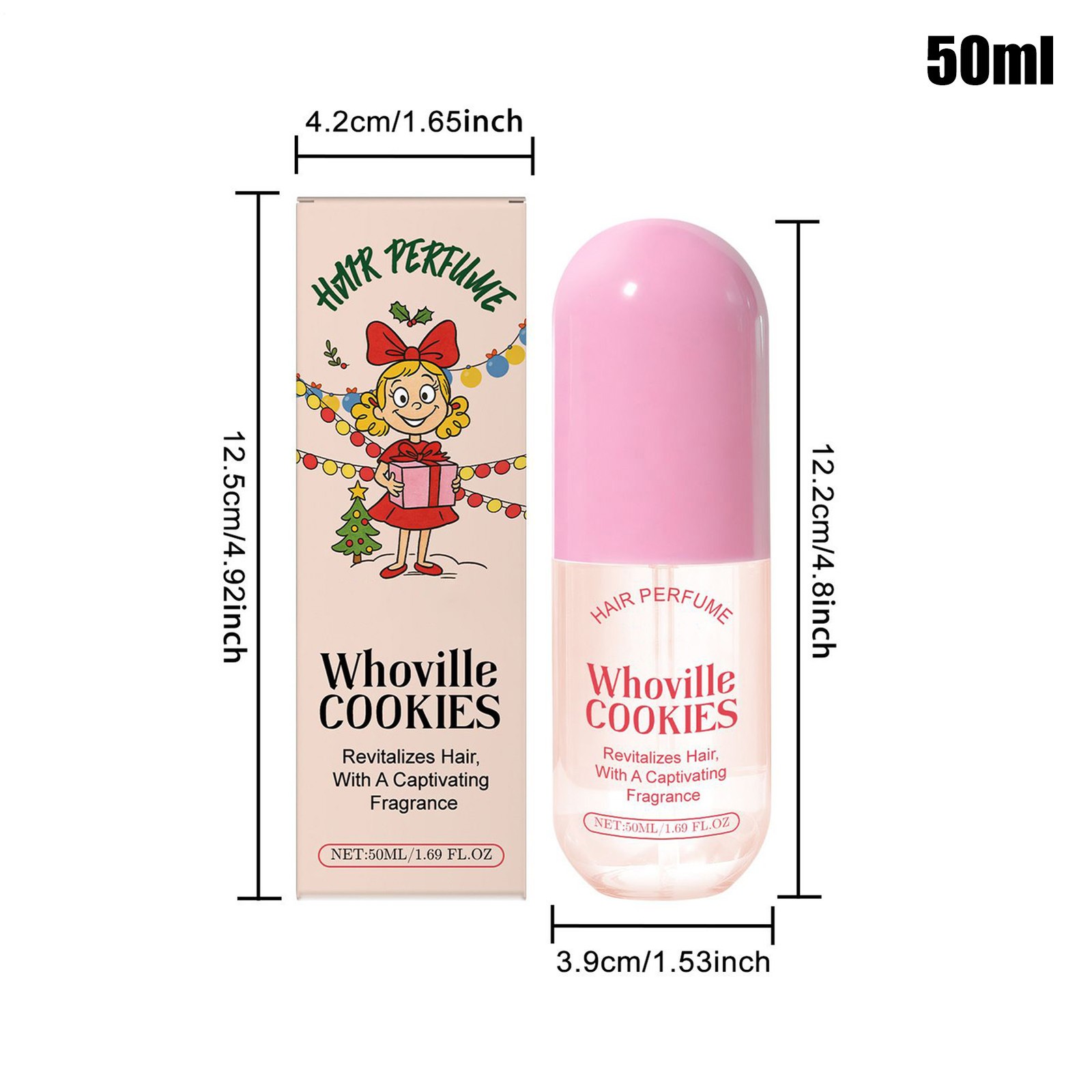 50ml Kitsch x Grinch Hair Perfume 1.7oz Whoville Cookies