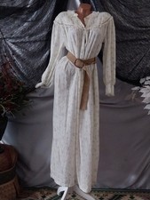 VTG Ethel Cain Style Esque Maxi Distressed Dress Lilac Calico Pleats lace Tall