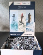 Clementoni  Lighthouse Puzzle by Guillaume Plisson 3x500 Piec3 Jigsaw Puzzles