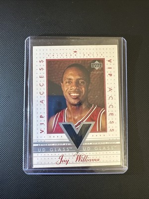 2002-03 UD GLASS VIP ACCESS JAY WILLIAMS GAME-WORN JERSEY #JW-VIP CHICAGO BULLS