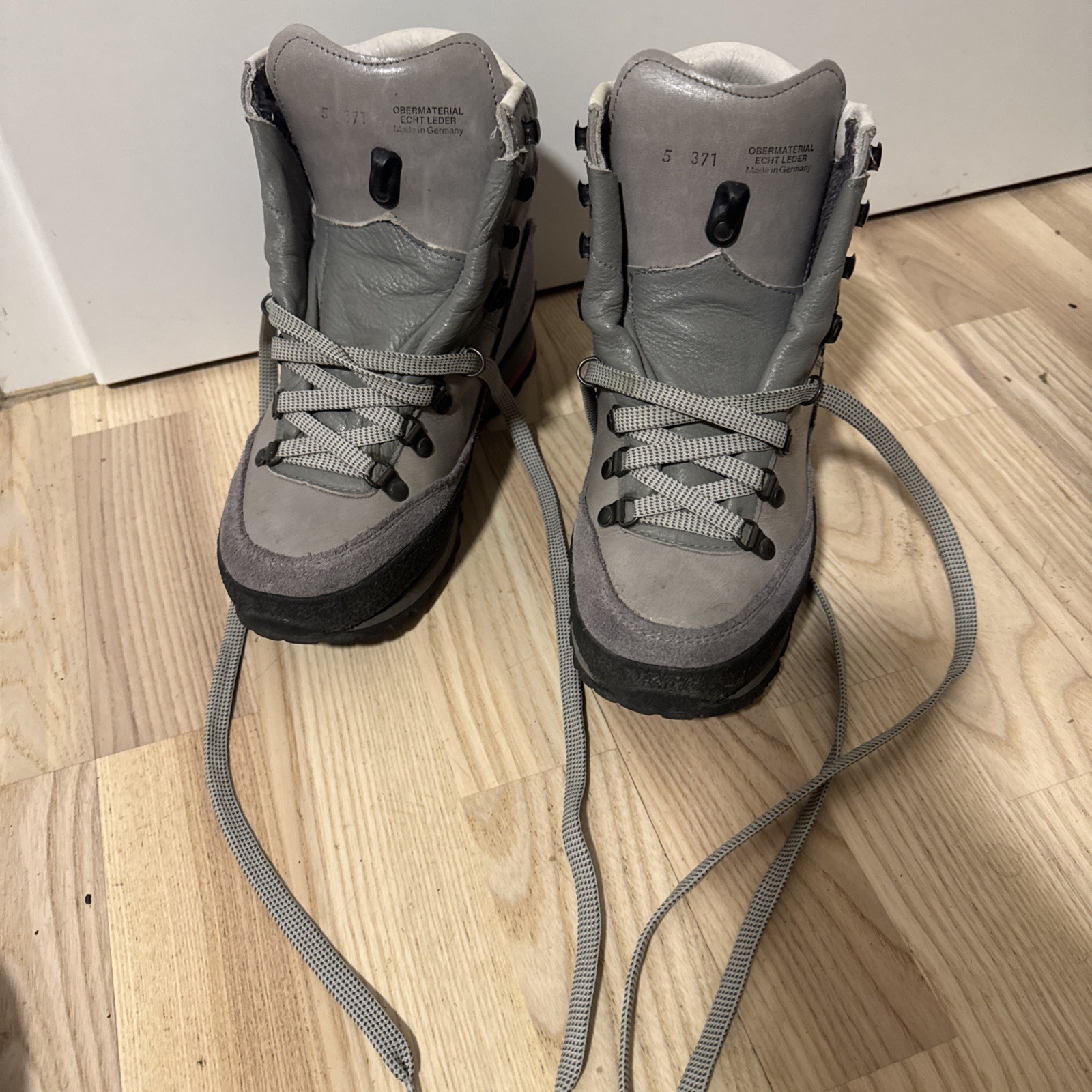 HAN WAG CROSS 5 371 CUERO AUTÉNTICO ZAPATOS DE TREKKING ZAPATOS DE SENDERISMO BOTAS DE MONTAÑA VINTAGE