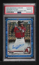 2020 Bowman Chrome HTA Choice Blue Mojo Refractor /150 Wilderd Patino Auto 0u17