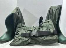 TideWe Chest Waders Waterproof Bootfoot Fishing Hunting Green with Belt