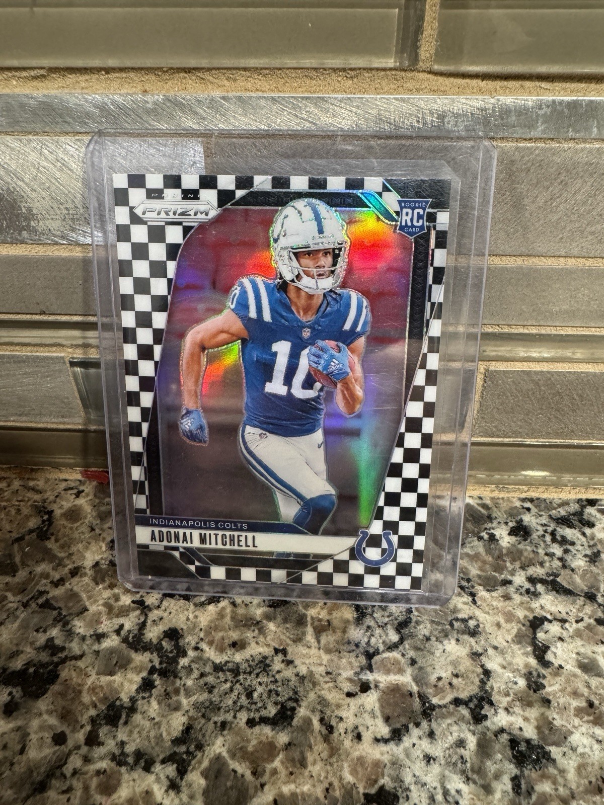 2024 Prizm Adonai AD Mitchell RC Black & White Checkerboard SP #303 - Colts Jets
