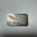 Vintage 1 oz American Argent Mint Land Of The Free .999 Silver Art Eagle Bar