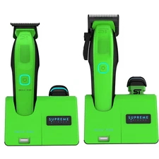 Supreme Trimmer 2-in-1 RECHARGE Hair Clipper & Trimmer Combo | STB775 Acid Green
