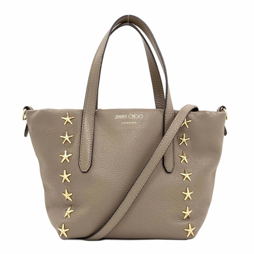 Jimmy Choo Star Motif 2WAY Handbag Calf Leather Ladies [Used] [Jimmy Choo]