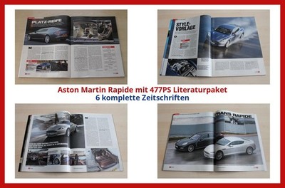 Aston Martin Rapide mit 477PS Literaturpaket - 6 komplette Zeitschriften