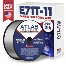 E71T-11 Flux Core Welding Wire 0.035 Gasless MIG Mild Steel 2 lb Spool - SALE