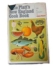 Vtg New England Cookbook By June Platt With James Beard Intro 1971 Dust Jacket