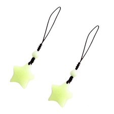 2Pcs Luminous Star Keychain Fashion Handbag Pendant Unisex Key Chain Charm Key