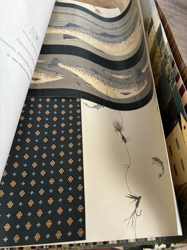 El anuncio de muestras de papel tapiz vintage es para 23 muestras Primitive Country Foto 3 de 4