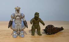 Lot of 3 2002 Bandai Minya Godzilla Pack of Destruction Figures