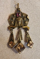 Antique George Steere Egyptian Revival Pharaoh Pendant