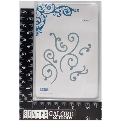 QUICK KUTZ DIE CUT TEMPLATE PLATE FLOURISH ACCENT #1448