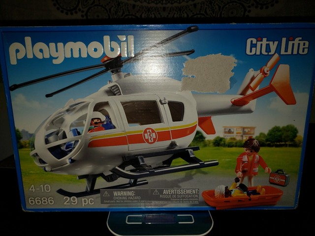playmobil emergency medical helicopter