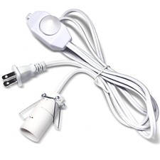 Betus Salt Lamp Cord with Dimmer Control - Power Cord with Dim Switch Clip