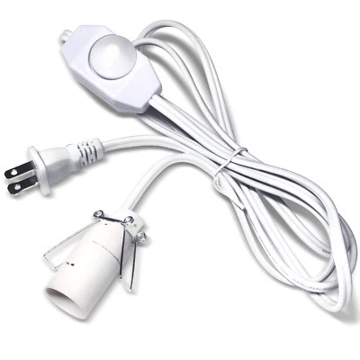 Betus Salt Lamp Cord with Dimmer Control - Power Cord with Dim Switch & Clip