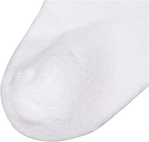 Big Boys' Seamless-Toe Quarter Athletic Socks Pack of 6 5-6.5Toddler A1172-Wh... - Picture 3 of 4