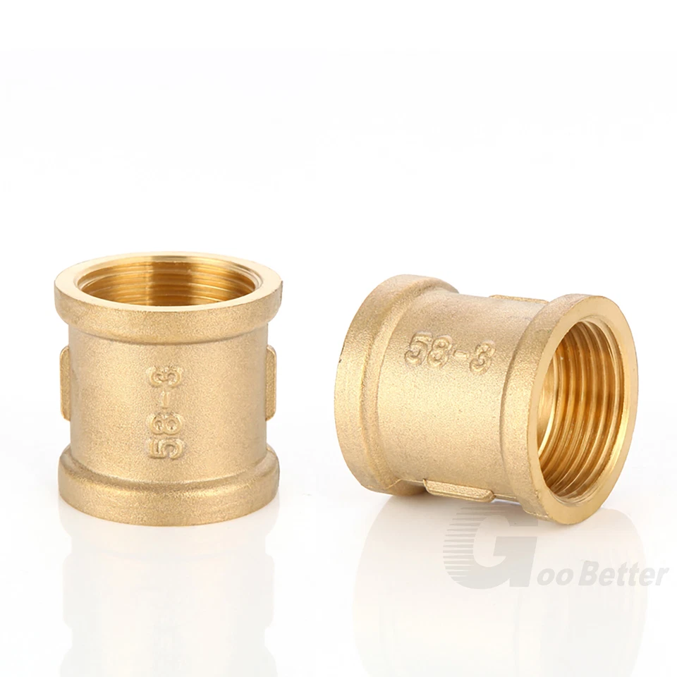 1/8 1/4 3/8 1/2 3/4 1 inch BSP Female to Female Connector Brass Reducing Adaptor - Image 2 of 3