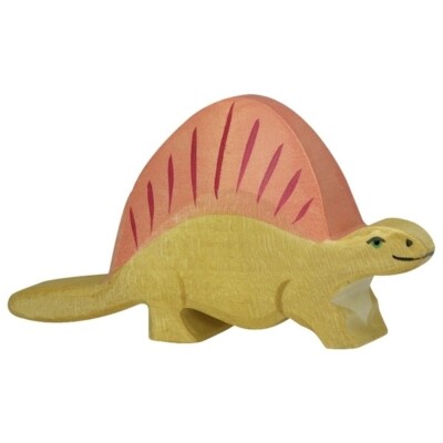 Holztiger 80343 Dimetrodon 11 Cm Wooden Figures Series Dinoworld
