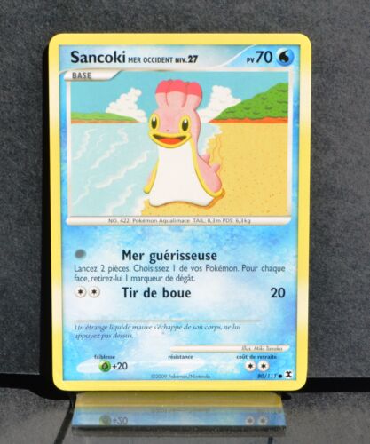 carte Pokémon 80/111 Sancoki Mer Occident Platine Rivaux Émergents NEUF FR - Photo 1/1