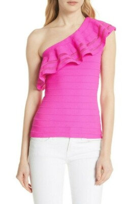 ted baker pink ruffle top