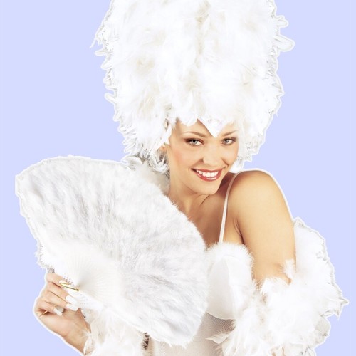 Handgehaltener Federfächer 130cm - Klappbar Für Tanz & Bühne