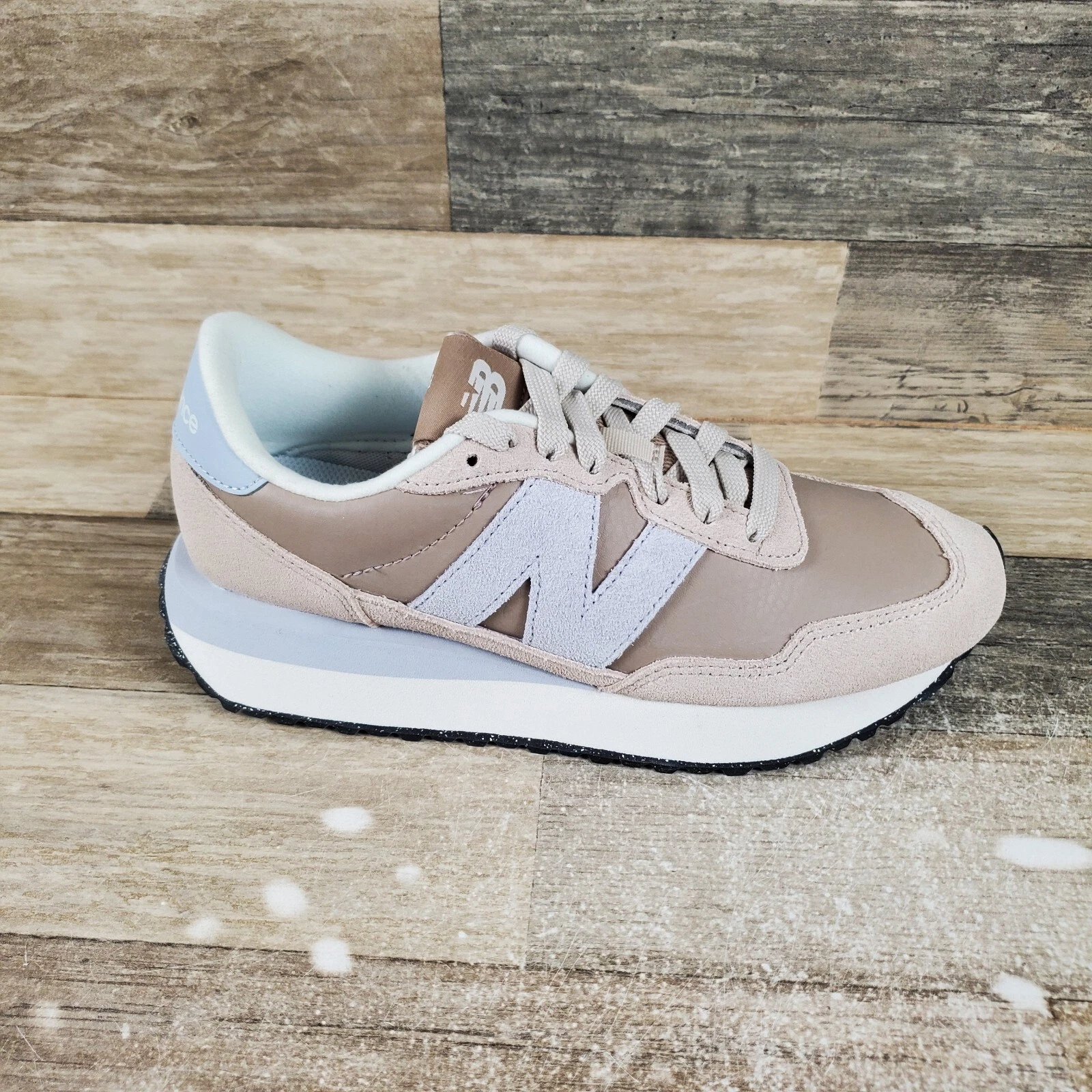 New Balance 237 scarpa da donna taglia 7 5 B running atletica marrone grigio sneaker stringata