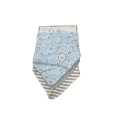 Quiltex 3-Pack Baby Boys Handkerchief Bibs - OS - Prince
