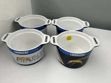Case Of 4 New Boelter Brands San Diego Chargers   23 Oz Crock Dip Chili Bowl NFL