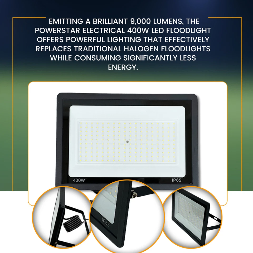 Powerful LED Floodlight 200W 300W 400W Outside Outdoor Garden Security Light - Image 4 of 4