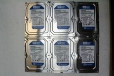Lot of 6 Western Digital WD Blue 500GB 7200rpm 3.5" HDD WD5000AAKX SATA