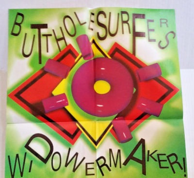 BUTTHOLE SURFERS Promo POSTER 1989 Widowermaker Touch & Go 18.5