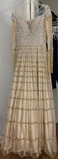 Gold Prom/evening Dress/ GownSleeve Can Be Removed. It Becomes Off The Shoulder.