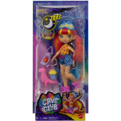 GTH01 MATTEL CAVE CLUB DOLL EMBERLY PIGIAMA PARTY PREISTORICO