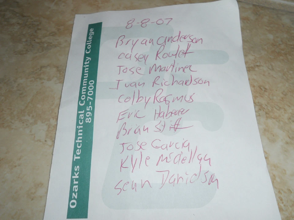 Casco firmado Springfield 2007 Cardenales de San Luis x10 Colby Rasmus PSA garantizado Foto 4 de 4