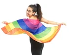 Rainbow Cape Pride Flag Costume Festival Fancy Dress LGBT Unisex