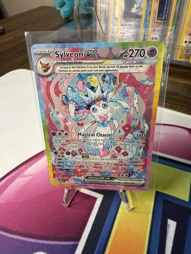 Pokemon TCG Sylveon EX  156/131 Prismatic Evolutions Illustration Holo Card NM