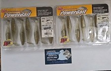 2 BERKLEY POWERBAIT 3.5" PADDLIN' POWERSTINGER SOFT PLASTIC LURES PBPDS3.5-TNS