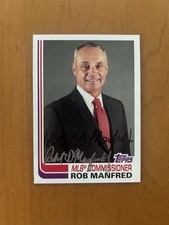 Rob Manfred Signed 2017 Topps Archives Autographed Card MLB Commissioner #136