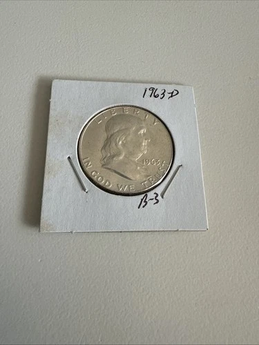 1963-D FRANKLIN SILVER HALF DOLLAR ~ BU ~BEAUTIFUL COIN~
