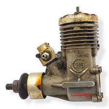 Vintage Super Tigre .35 Glow Model Airplane Engine - Made in Italy - Used