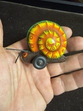 Old West German Lehmann Noli Tin Litho Toy Snail Very Groovy Mechanical Nice